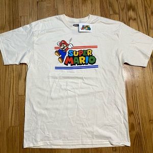 Nintendo Super Mario T-Shirt Adult Sz XL Color Off White /cream New With Tags!